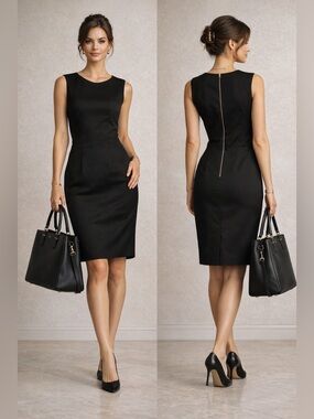 Dolce & Gabbana Black Sheath Dress – Size IT 42 (US 6) | Classic Workwear